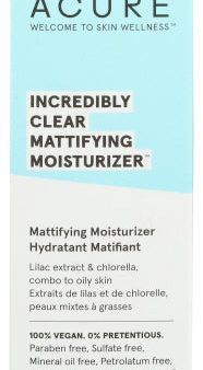 Acure - Moisturizer Mattifying, 1.7 Fo - Pack of 1 For Sale