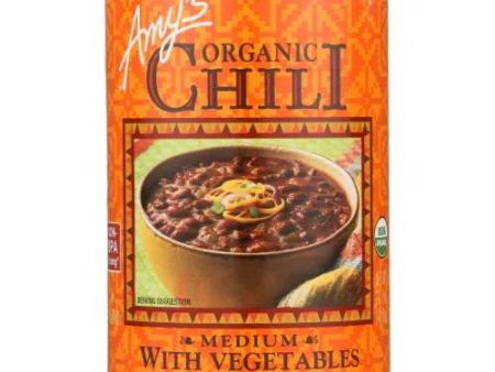 Amy s - Organic Medium Chili With Veggies - 14.7 Oz | Pack Of 12 Online