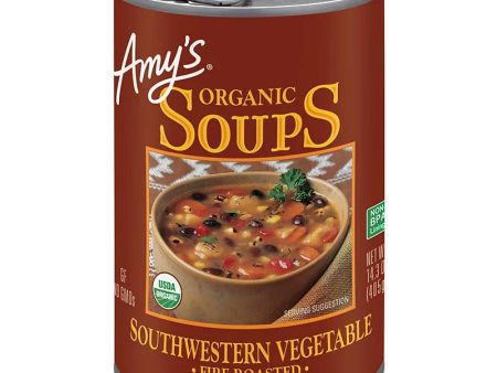 Amy s - Organic Soup Fire Roasted Southwestern Vegetable, 14.3 Oz | Pack Of 12 Hot on Sale