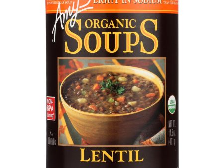 Amy s - Organic Low Sodium Lentil Soup, 14.5 Oz | Pack Of 12 For Cheap