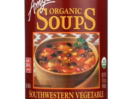 Amy s - Organic Fire Roasted Southwestern Vegetable Soup, 14.7 Oz For Cheap