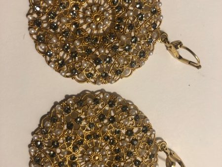 Large Filigree Seed Pearl and Crystals For Cheap