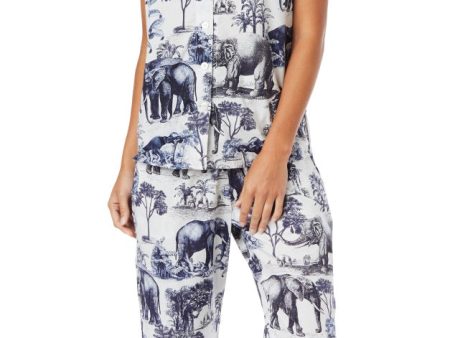 Capri Pajama Set - Elephant Toile Sale