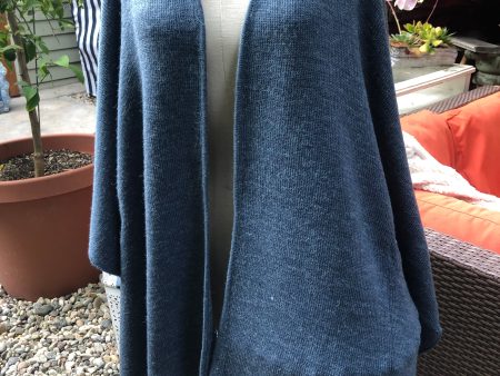 Heather Blue Alpaca Cape Online Sale