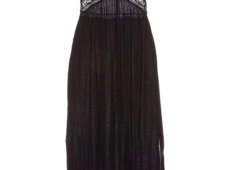 Eberjey Colette Madame Long Gown - Black & Navy Online Sale