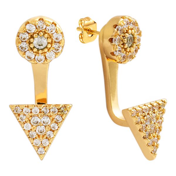 Sole du Soleil Lupine Women s 18k Gold Plated Ear Jacket Fashion Earrings Online