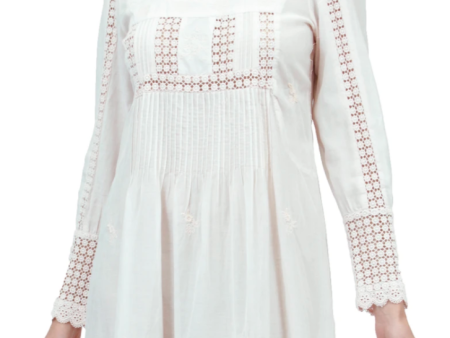 Long Sleeve Lace Yoke Dress Online