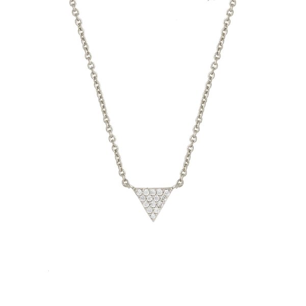 Sole du Soleil Lupine Women s 18k Gold Plated Triangle Fashion Necklace on Sale