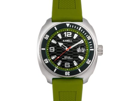 Axwell Mirage Strap Watch w Date - Green Online Hot Sale