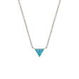 Sole du Soleil Lupine Women s 18k Gold Plated Triangle Fashion Necklace on Sale