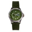 Axwell Blazer Leather Strap Watch - Green Online Sale