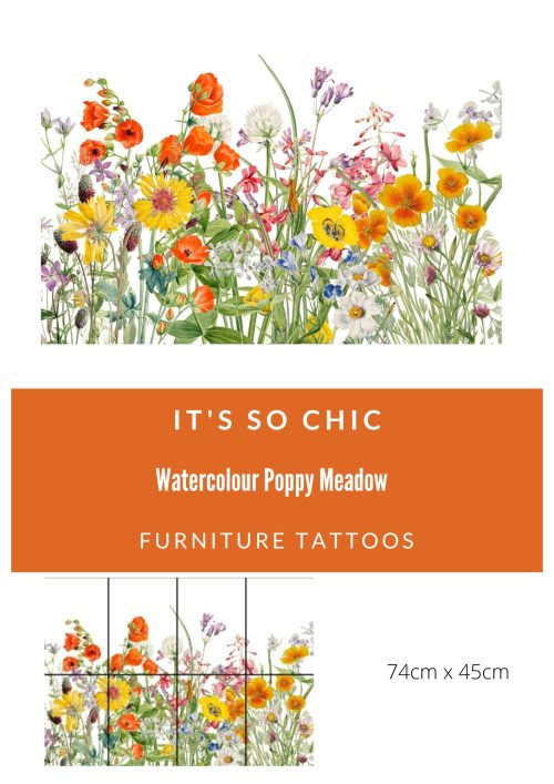 Poppy Meadow Furniture Tattoos®️ (transfers) For Sale