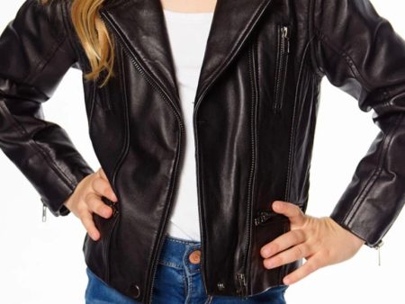 Black Pleather Kids Moto Jacket Sale