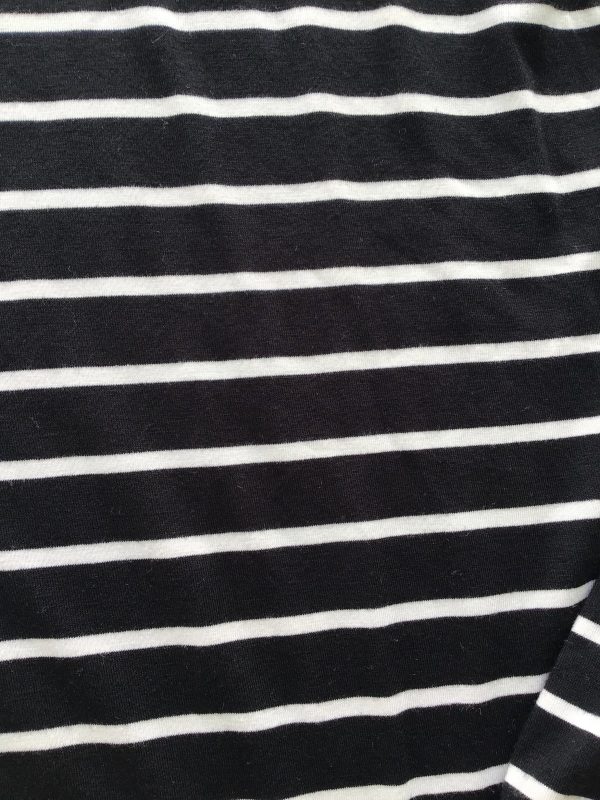 Eberjey Black and White Stripe Lounge Hoodie Online