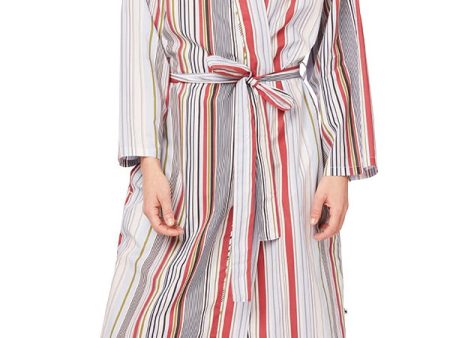 Long-Sleeve Pima Cotton Robe - Silver Lake Discount