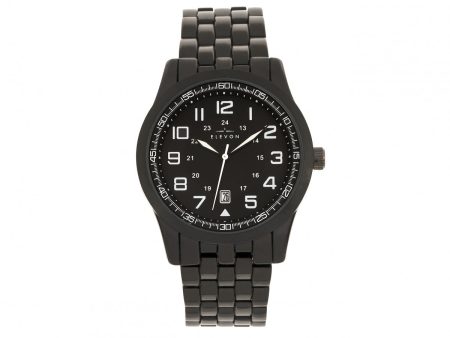 Elevon Garrison Bracelet Watch w Date - Black Online now