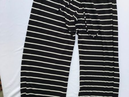 Eberjey Black and White Stripe Lounge Pant on Sale