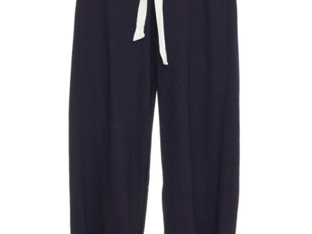 Eberjey Heather Cotton Blend Cropped Pant - Navy   Gray   Black For Discount