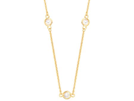 Sole du Soleil Marigold Women s 18k Gold Plated Satellite 16  Fashion Necklace Hot on Sale