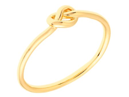 Elegant Confetti Petunia Women s 18k Gold Plated Knot Fashion Ring Supply