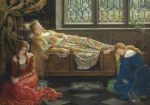 The Sleeping Beauty by John Collier Hot on Sale