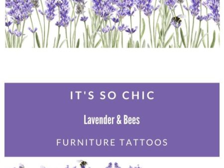 Lavender & Bees Furniture Tattoos®️ (transfers) For Sale