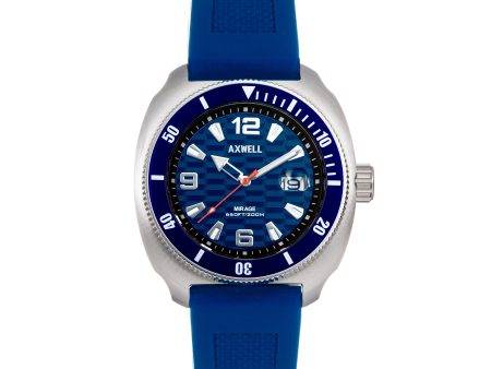 Axwell Mirage Strap Watch w Date - Navy Online