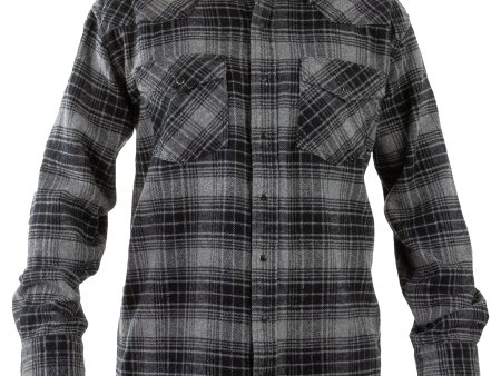 Men s Brawny Snap Front Flannel Shirt (Closeout) Sale