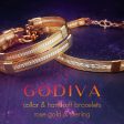 GODIVA Locking Collar, Rose Gold with Sterling Silver Twists Fashion