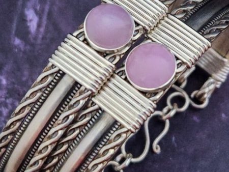 BABYLON Kunzite and Sterling Silver Locking Submissive Bracelet For Discount