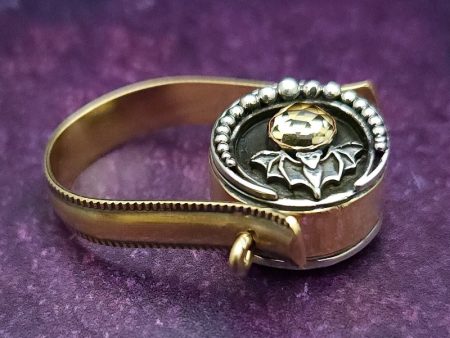 FLIP RING, Witches Moon & Celtic Medallion {One of A Kind} For Discount