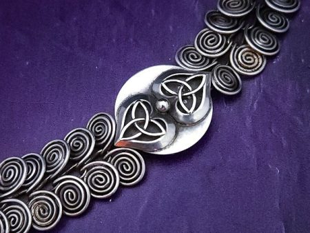 KYRO Locking Bracelets, CELTIC HEARTS, Sterling Silver {Interchangeable Medallion} Fashion