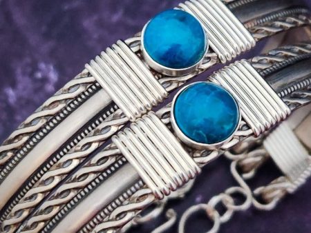 BABYLON Turquoise and Sterling Silver Locking Submissive Bracelet Hot on Sale