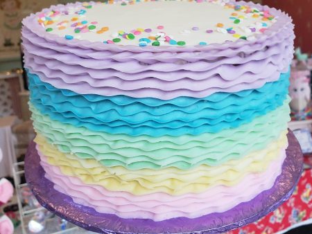 Buttercream Layered Ruffle Cake Online Hot Sale