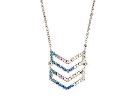 Elegant Confetti Venice Women s 18k Gold Plated Chevron Fashion Necklace Online