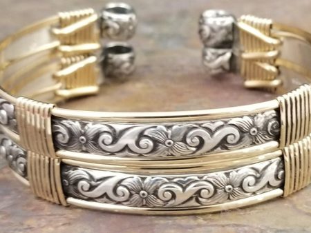 ZUZY Handcuff Bracelets, Sterling with Gold Accents Discount