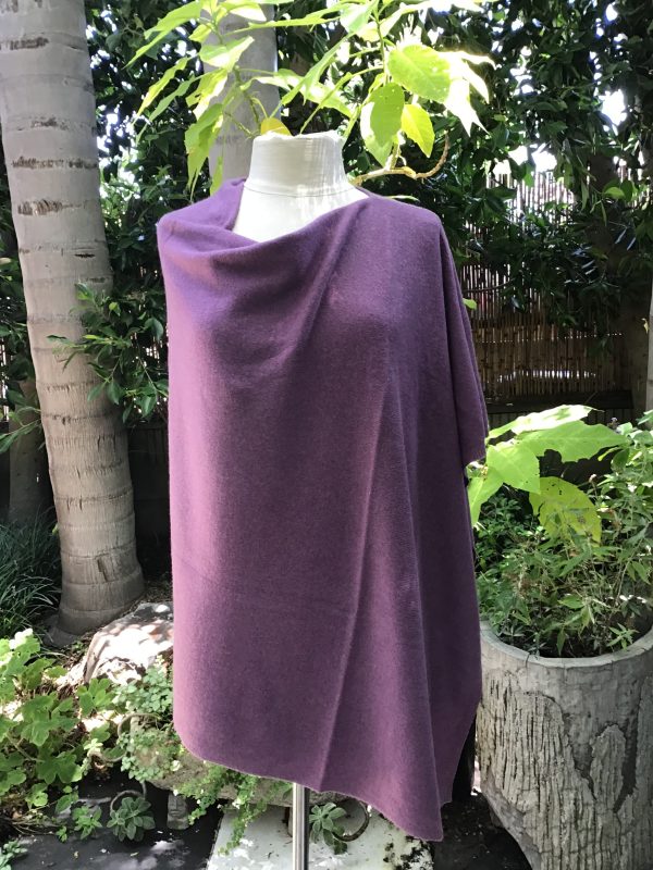 100% Cashmere Poncho   Iris Color Online