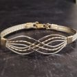 INFINITY Bracelet or Anklet (Submissive or Traditional} Sterling and Gold For Discount