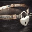 SOFT and SWEET Submissive Collar (Sterling Silver W  Rose Gold Accents) Hot on Sale