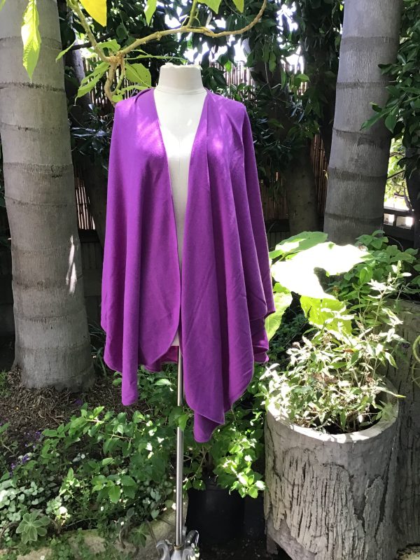 100% Cashmere Cape   Orchid Online Sale