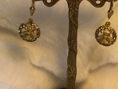 Catherine Popesco Small Bee Earring with Swarovski Halo Earring Supply