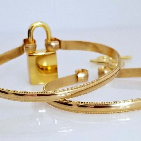 JANUS Handcuff Bracelets, 14k Gold Filled {Single or Pair} Cheap