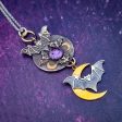 READY to SHIP AMETHYST MOON Gothic Pendant {One Of A Kind} Sale