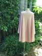 100% Cashmere Cape   Dusty Pink Color Online Hot Sale