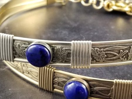 SOFT and SWEET Locking Gemstone Collar, Lapis Lazuli Online