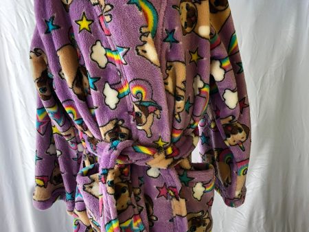 Pug Unicorn Youth Fleece Robe For Sale