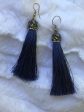 Catherine Popesco Blue Tassel Earrings Fashion