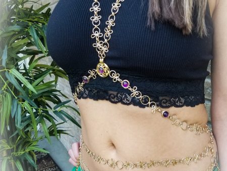 BELT, CELTIC PRIESTESS Locking Link Hip Belt {14K Gold Filled} Discount