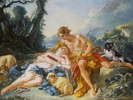 Daphnis and Chloe by Francois Boucher For Cheap