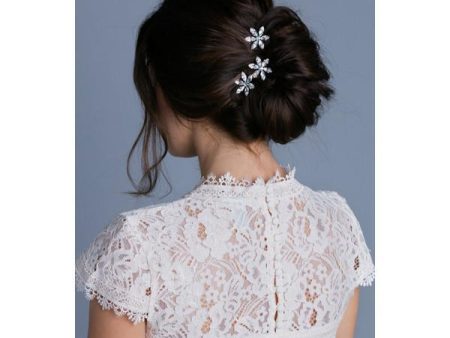 Large Crystal Daisy Bun Stick Sale